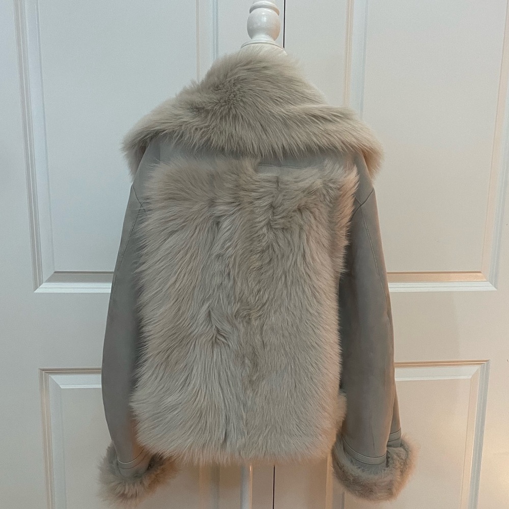 100% SHEARLING AVIATOR JACKET FROM HELMUT LANG - Picture 10 of 14